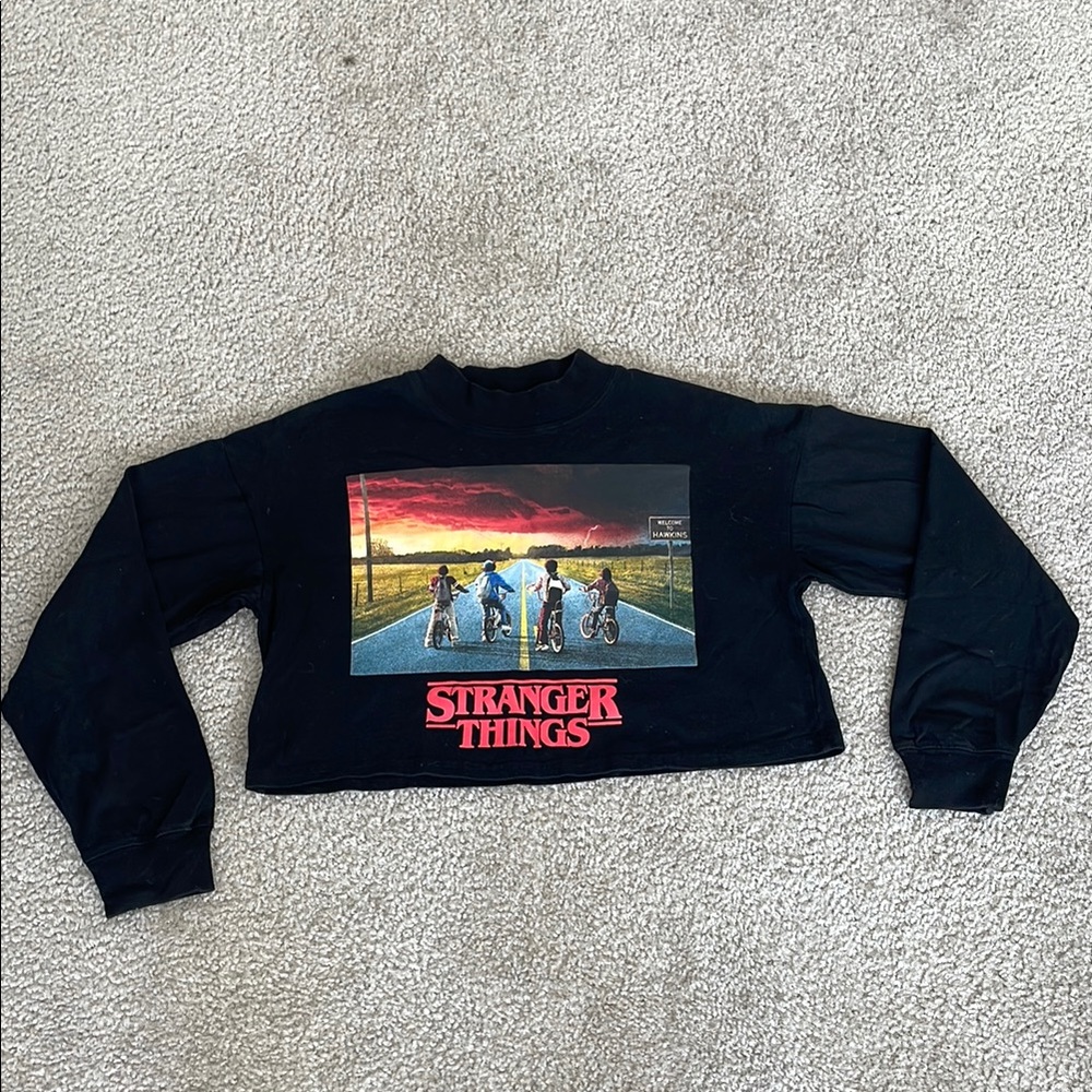 Black Cropped Sweater
